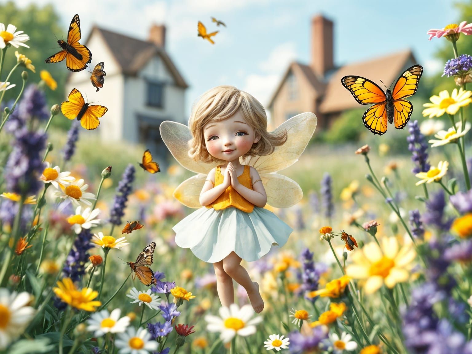 Tiny daisy fairy