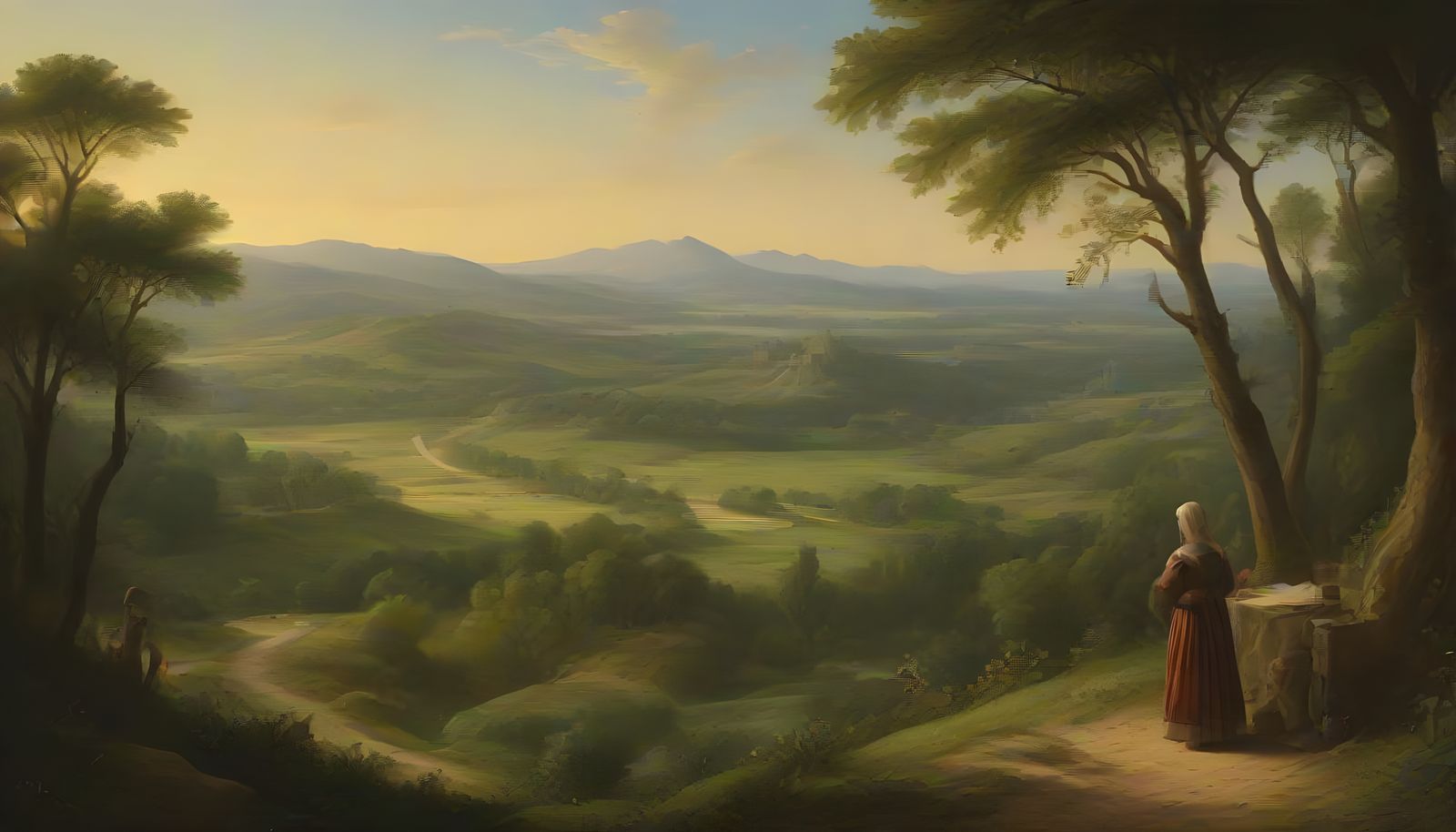 Rolling Hills in a Renaissance Landscape