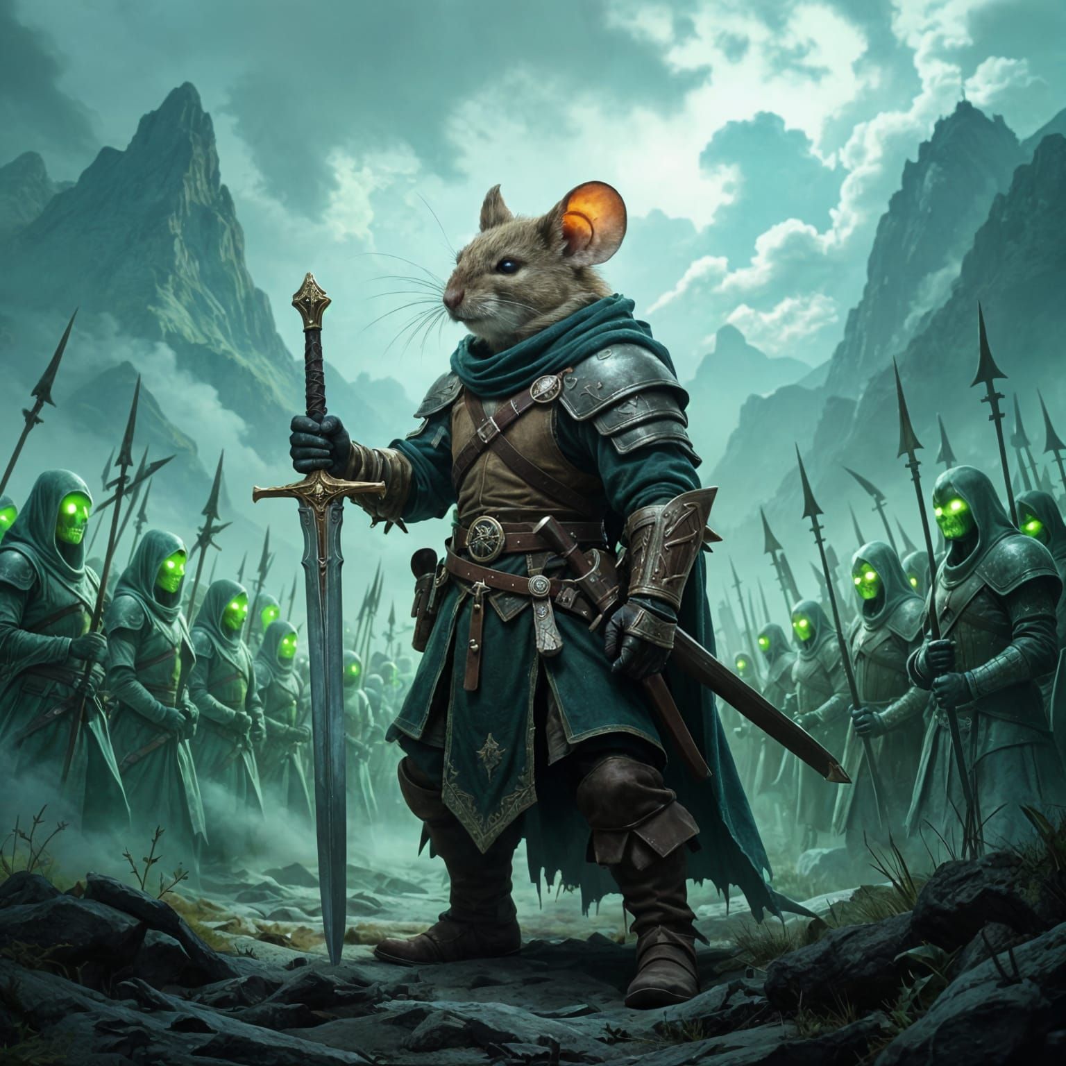 Mouse Warrior and Army of the Dead