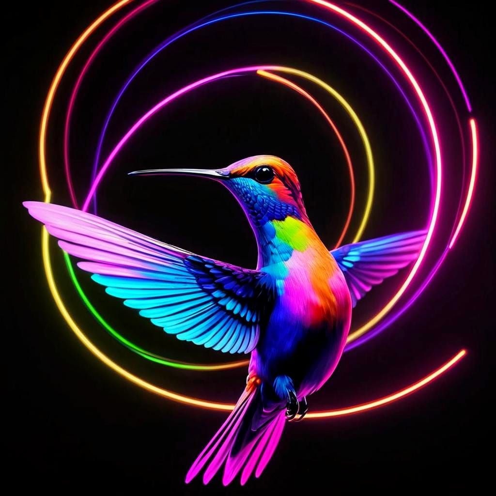 Fluo Flight Of The Hummingbird