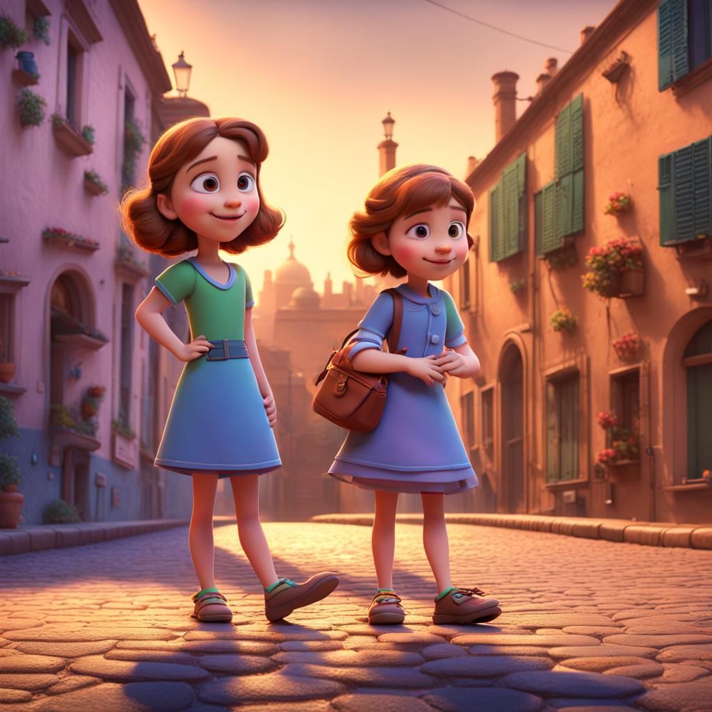 Ludovico, Sofia, and Beatrice: 3D Animated Adventure