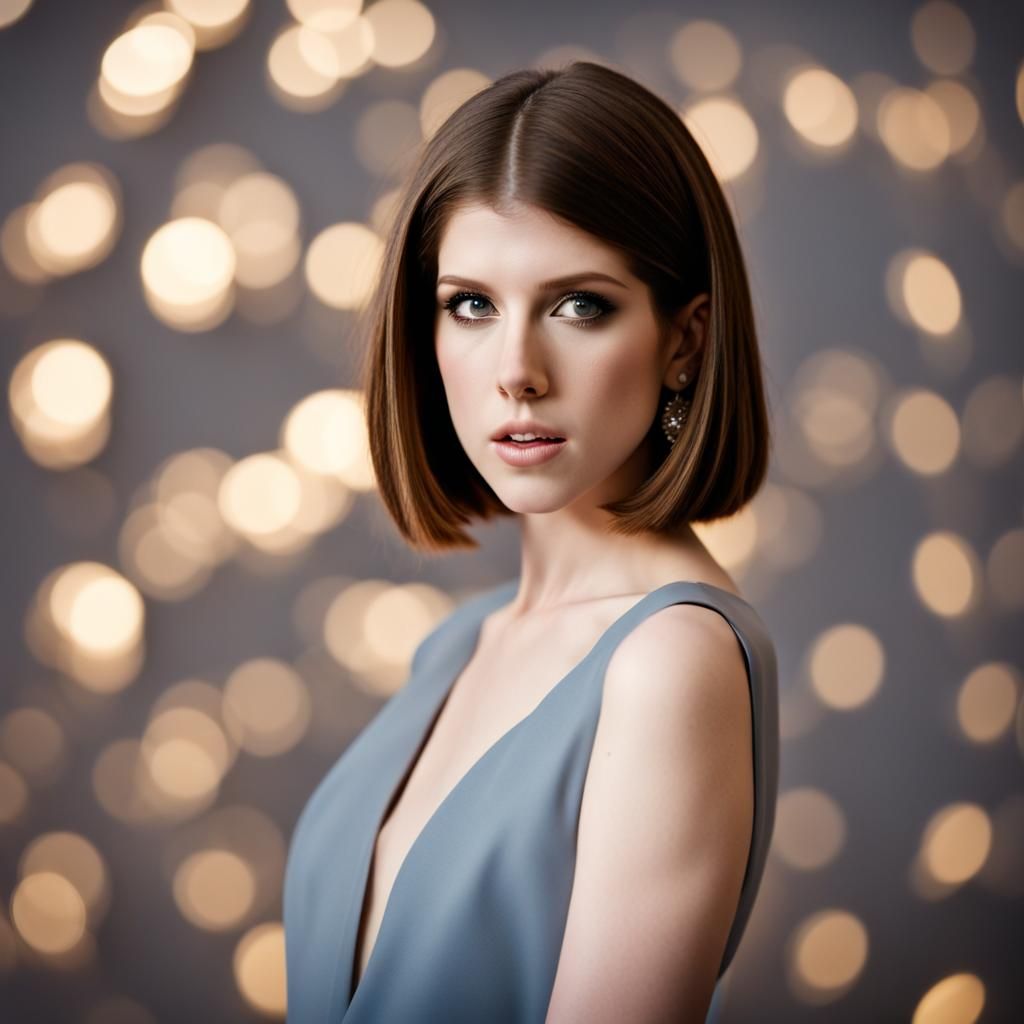 Anna Kendrick's Fresh Blunt Bob: A Portrait