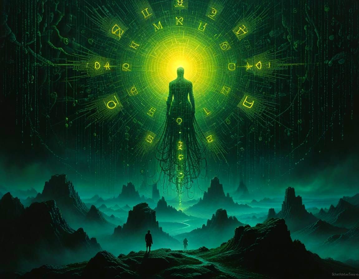 Cyberpunk Landscape in Beksiński's Style