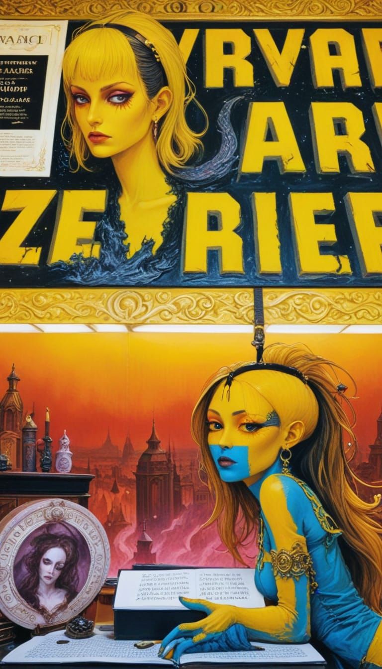 Cyberpunk Goddess of Fat Acceptance in Mystical Study