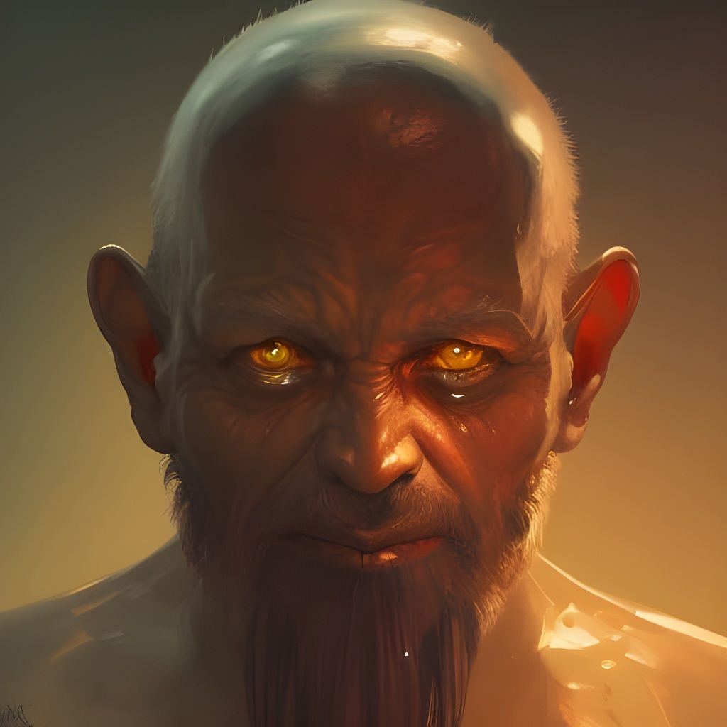 Detailed Portrait of a Demonic Eldridge Gnome