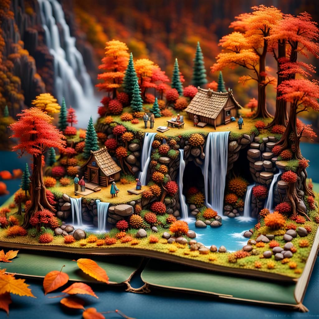 Magical Indigenous Microworld Emerging from Book