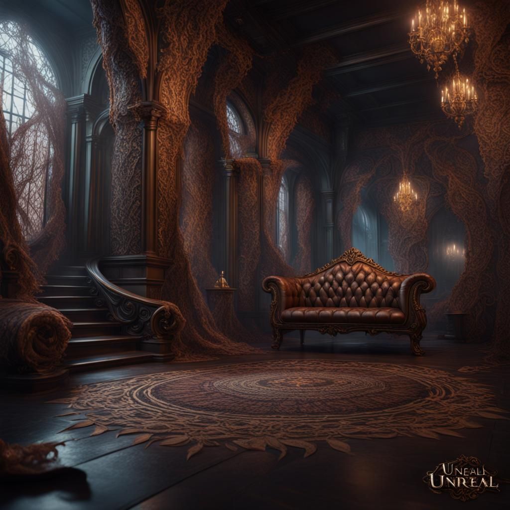 Artful Leather and Lace Detailed Matte Painting