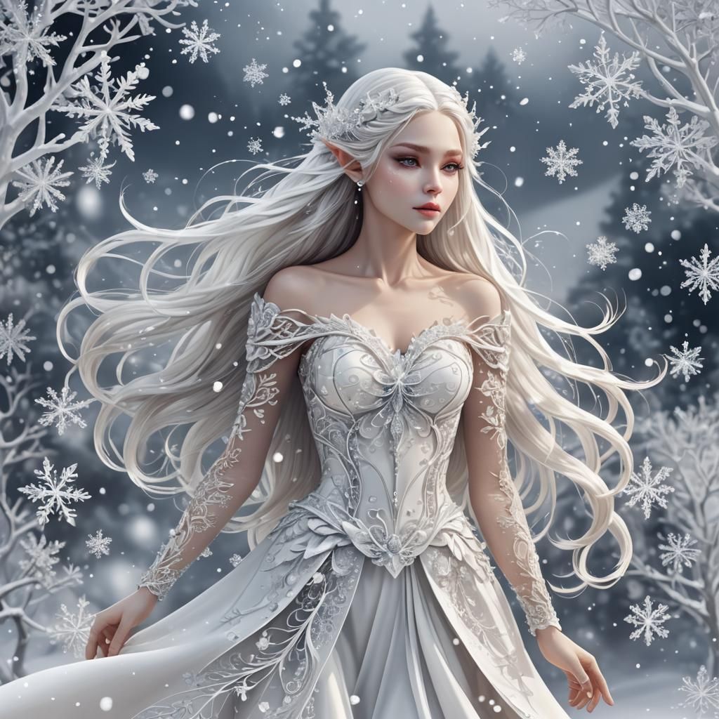Crystal Snow Elf in Winter Wonderland
