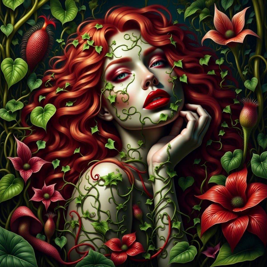 <lora:Poison Ivy Flux:1.0>