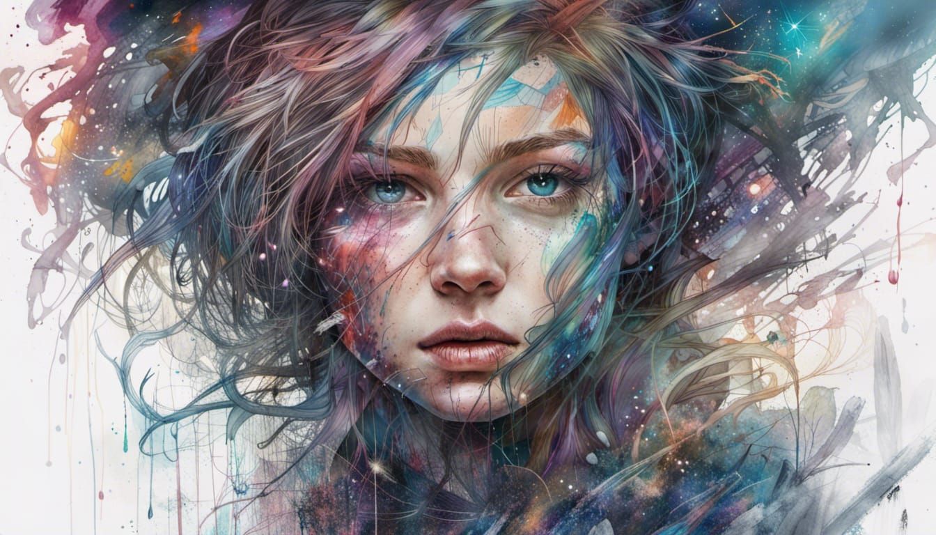 Magical Dark-Rainbowscape in Digital Illustration Style