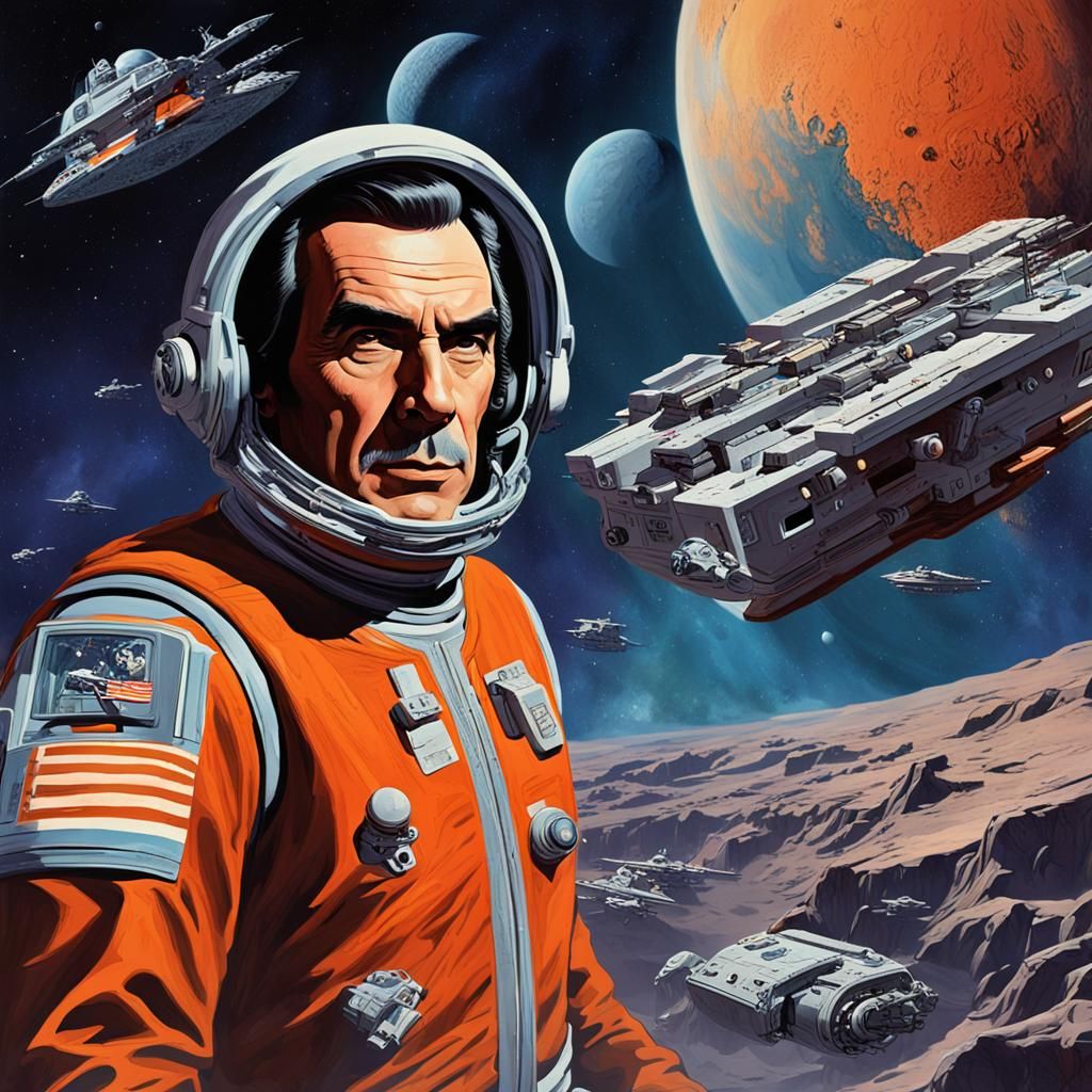 Commander Koenig: Sci-Fi Pulp Magazine Cover Art