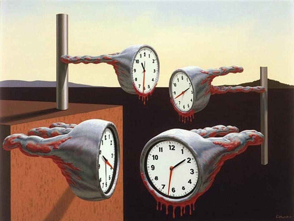 Timeless Surrealism in Metallic Fusion