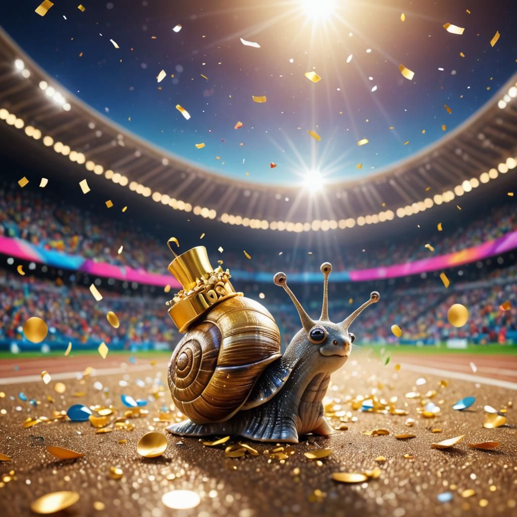 Snail Wins Olympics Gold Medal in Concept Art