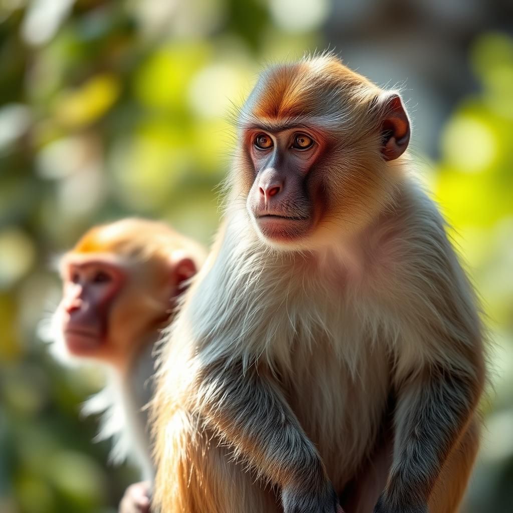 Gibraltar Macaques in Natural Light: Professional Photograph...