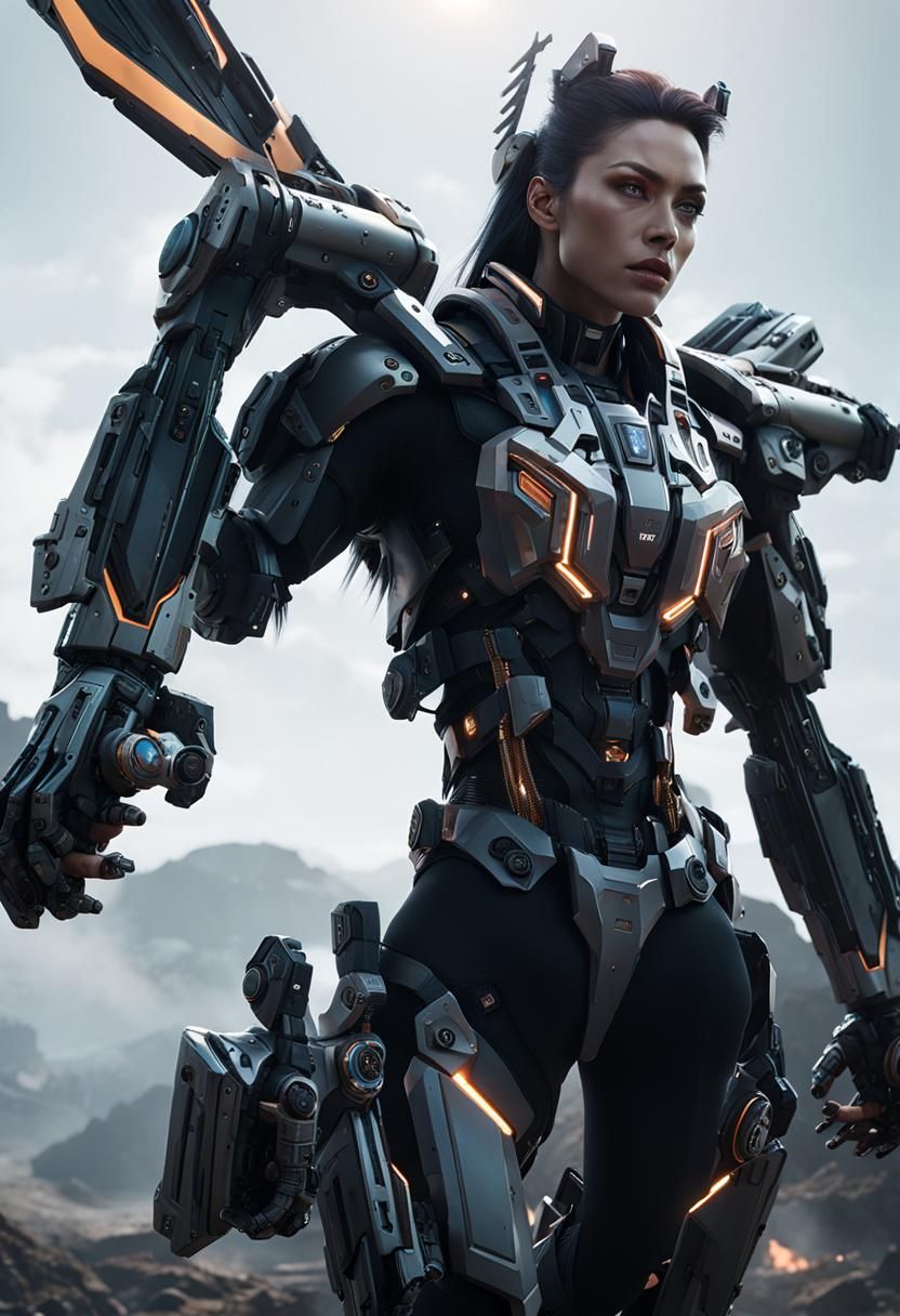 Professional 3d model (mechanical angel),