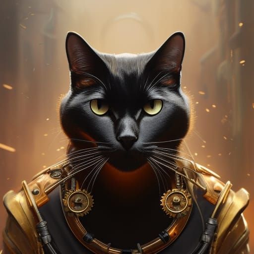 Black Cat Warrior Spirit