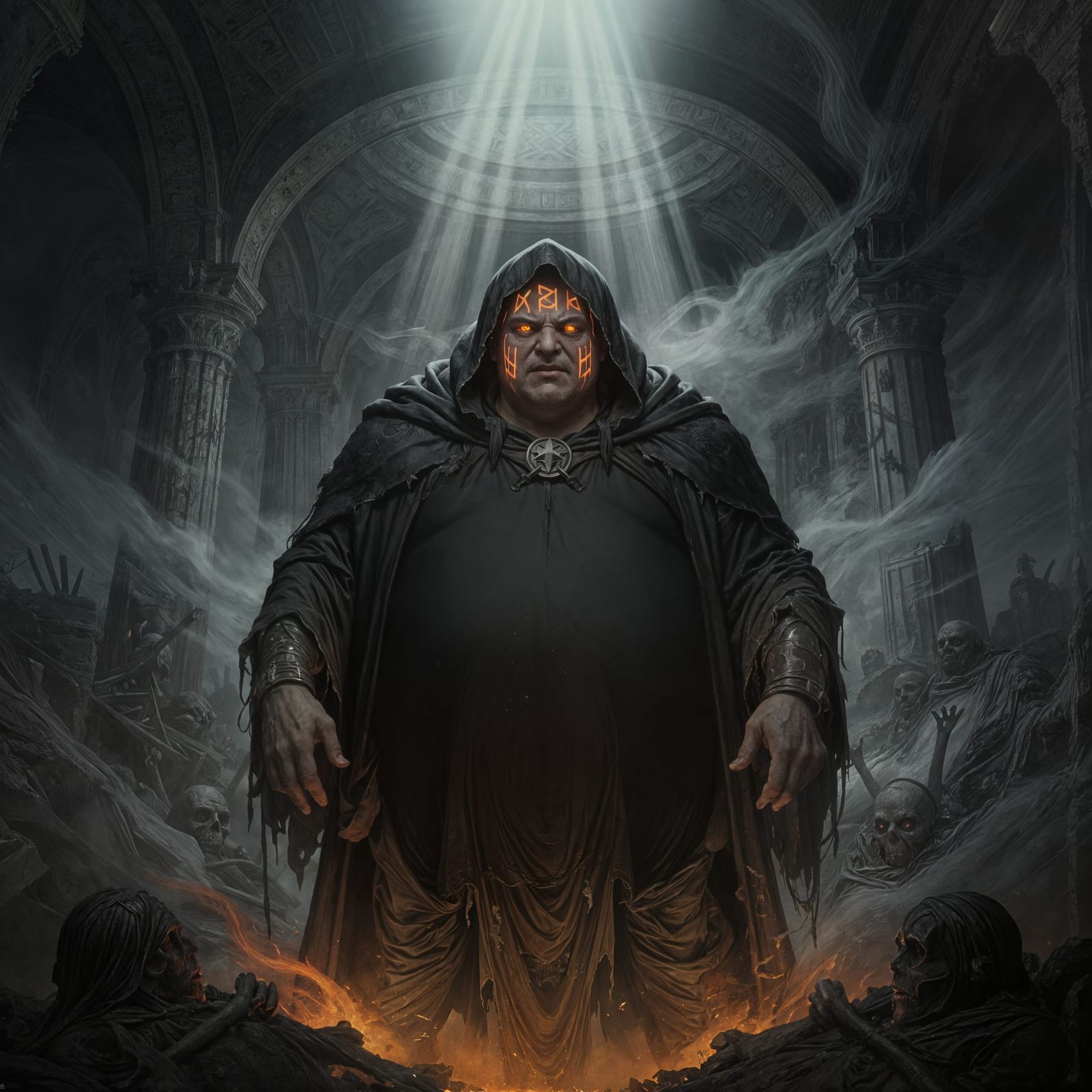 Balthazar Undead Necromancer with Glowing Runes