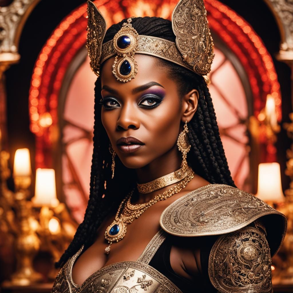 Fantasy Sheryl Swoopes in Tarot Card Concept Art