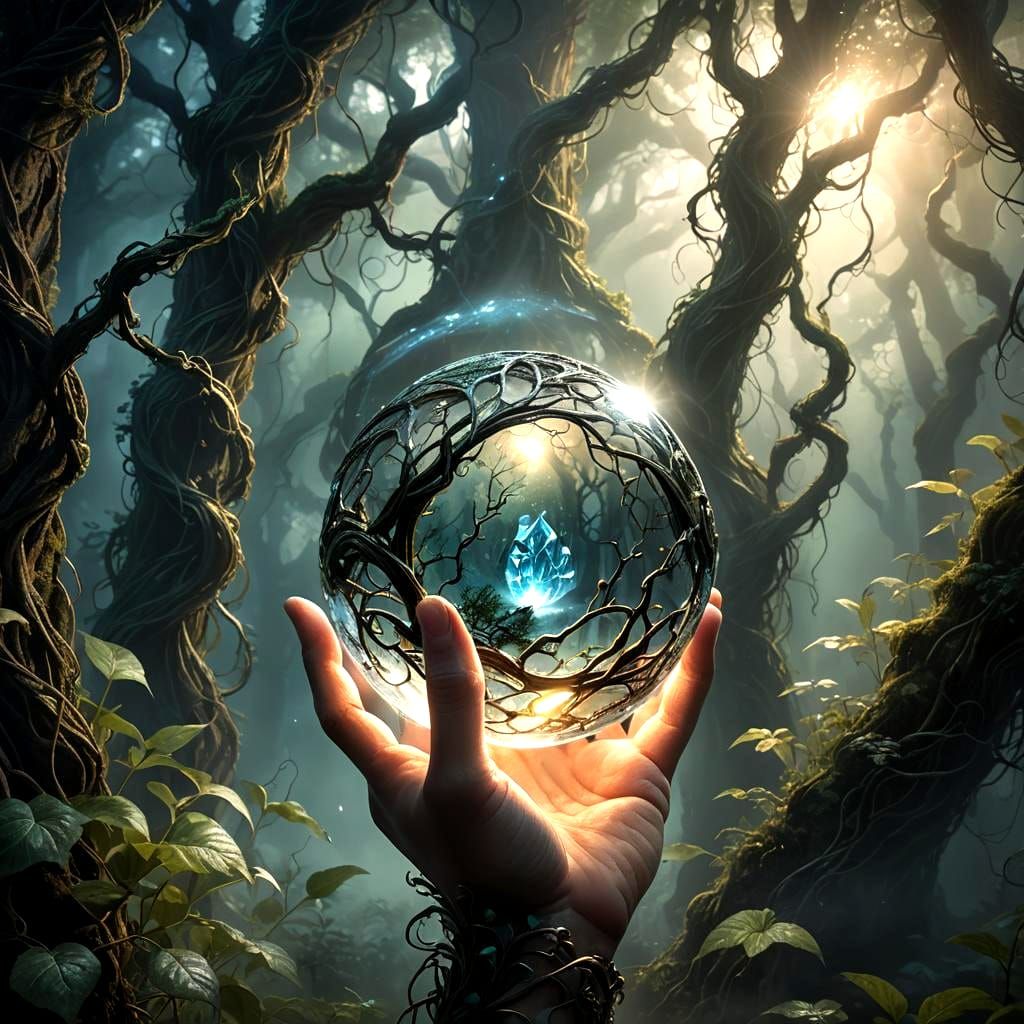 Fantastical Orb in Detailed Matte Painting