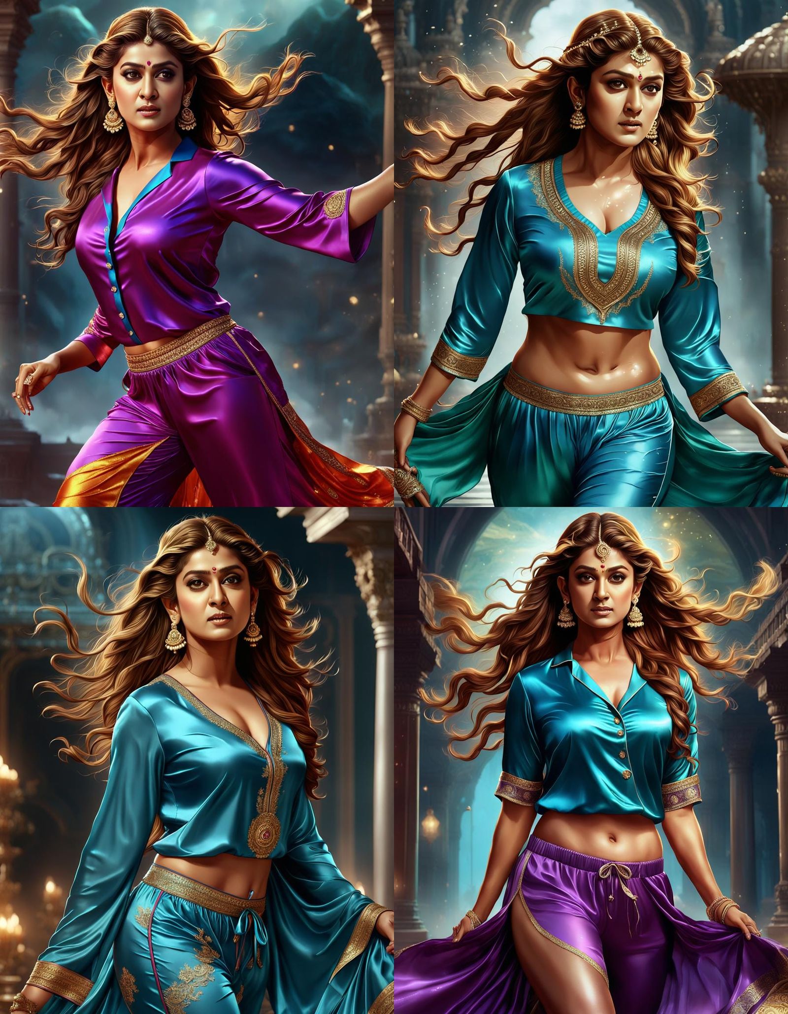 Fantasy Indian Beauty in Detailed Digital Painting