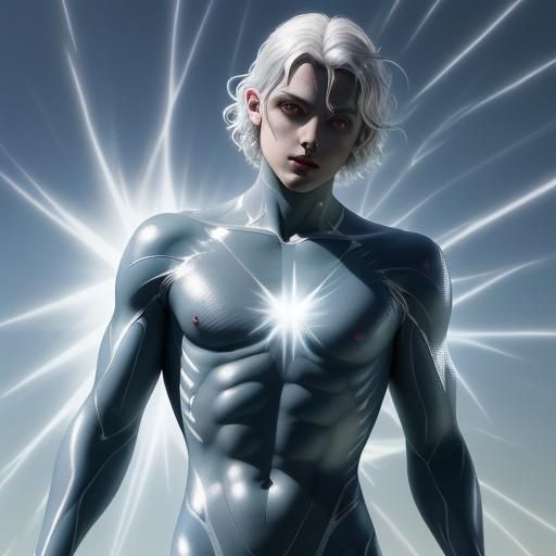 Stunning Male Mutant with Liquid Crystal Skin