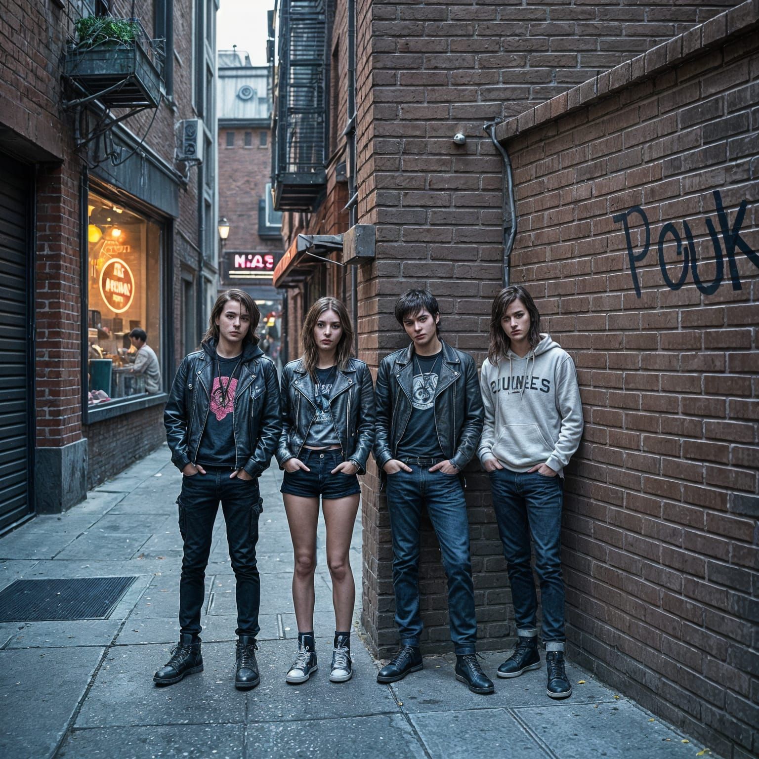 Emo Teens Pose as Toughest in Gentrified Urban Alley