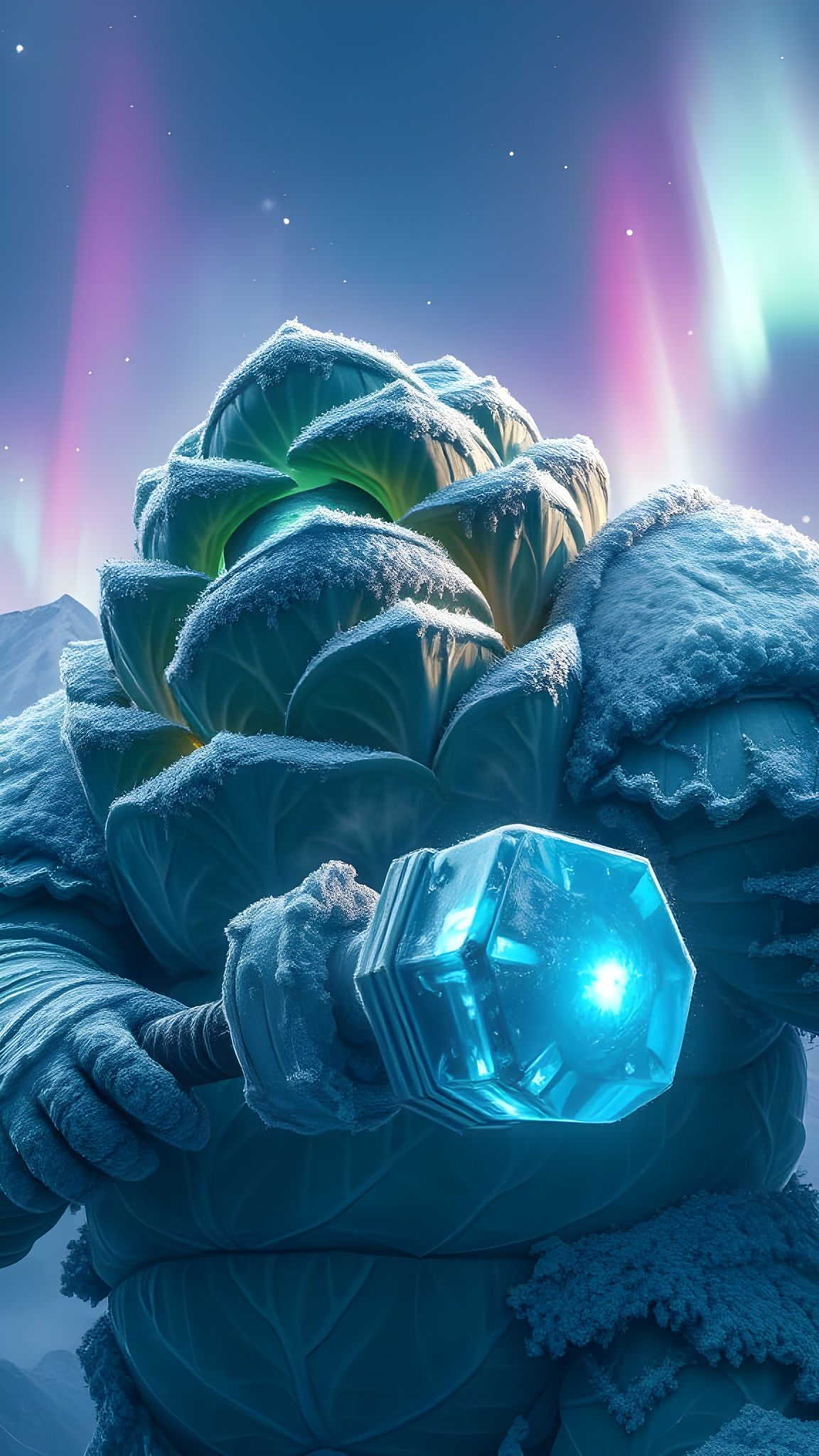 Ethereal Winter Warrior in Frosty Armor