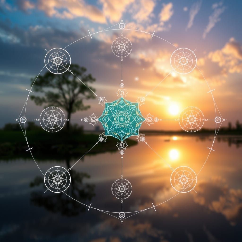 Surreal Digital Protein Landscape in Cosmic Harmony