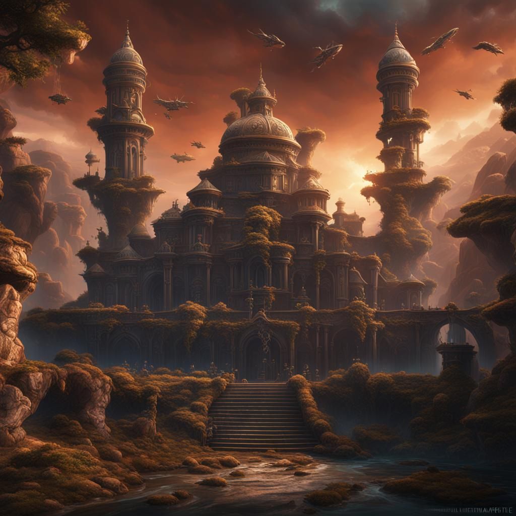 Hydra Butler in Detailed Fantasy Concept Art