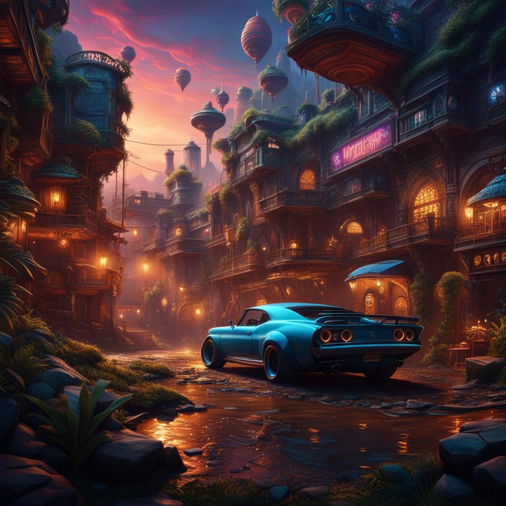 Hip-Hop and Rap Music Expressed as Fantasy Art