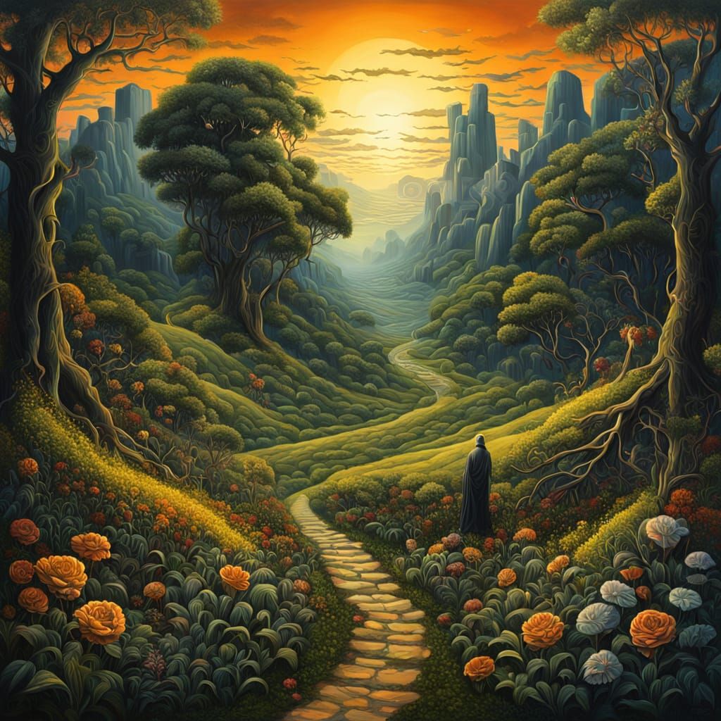 Surreal Landscape: Life and Death in Oil