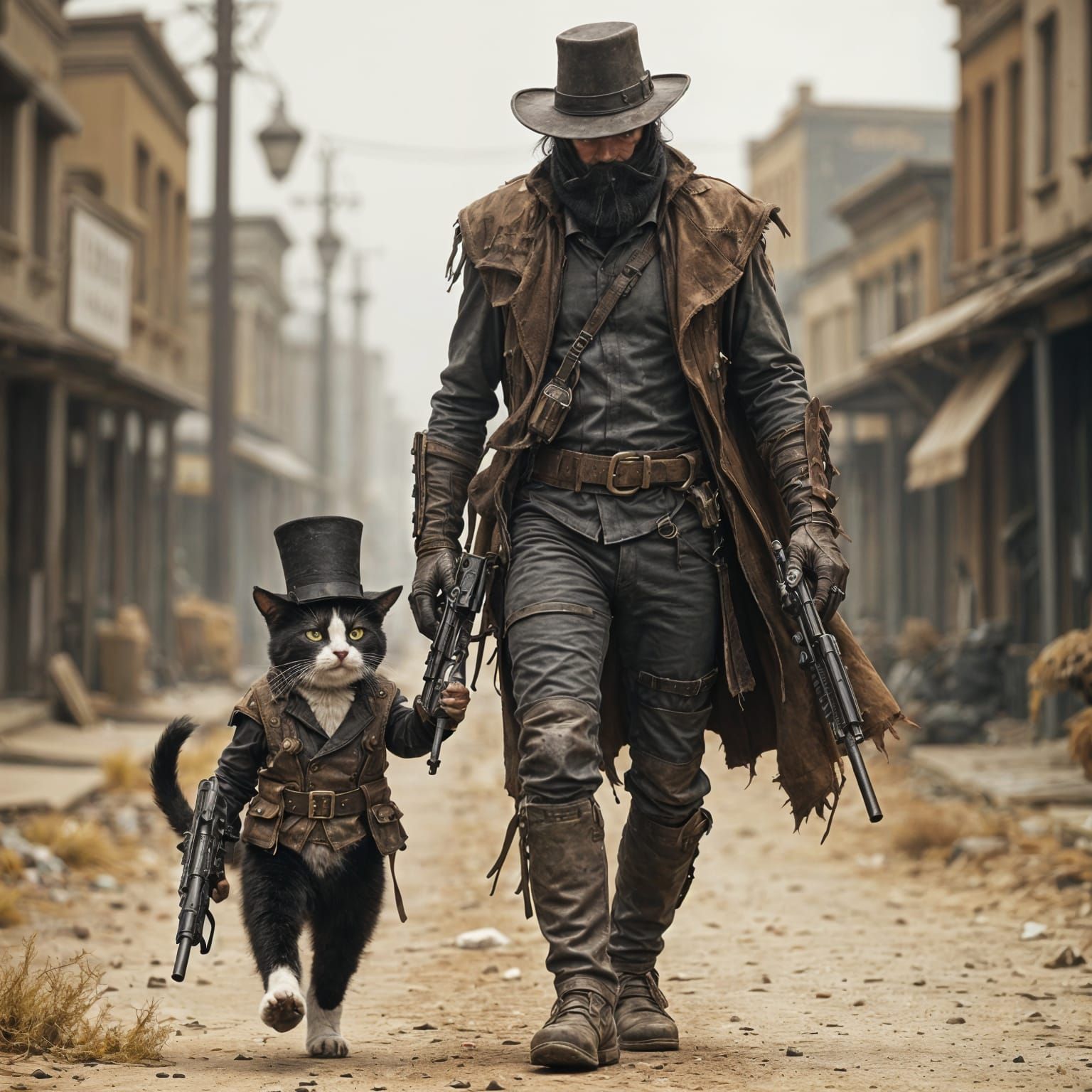 Surviving Post Apocalypse with Feline Companion