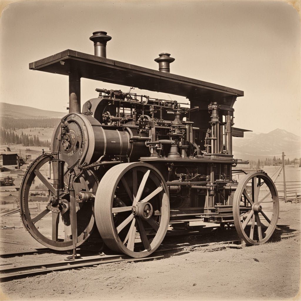 A Steampunk Machine for Timber Harvesting in 1888 Silverton