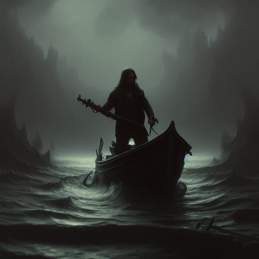 Ferryman of Souls: Dark Fantasy Concept Art