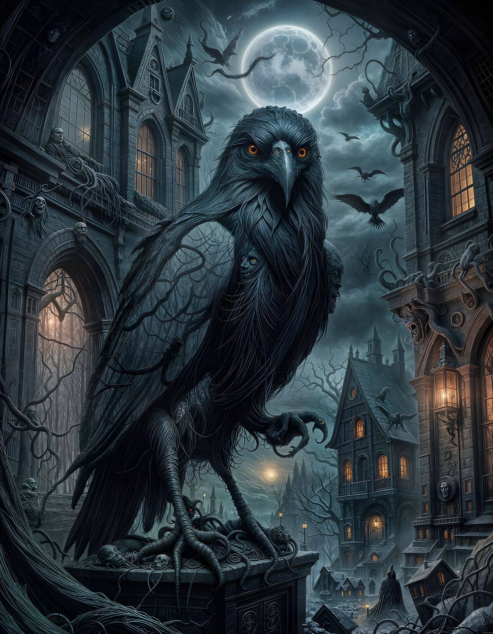 Lovecraft Poe Nightmare Creature Emerges