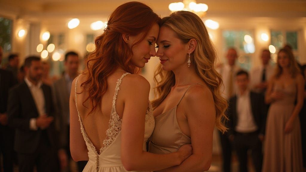 Romantic Wedding Reception in Photorealistic Style