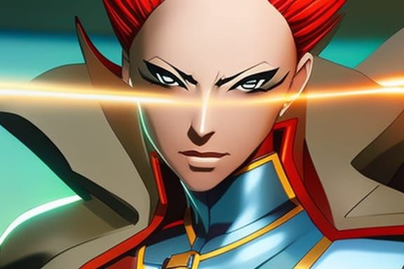 KOF Video Game Character in Anime Style