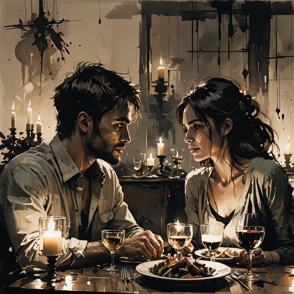 Romantic Dinner by Russ Mills Style