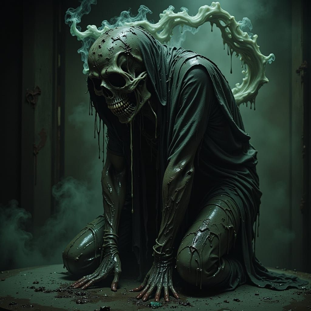 Decaying Shroud Ghost in Underground Drains