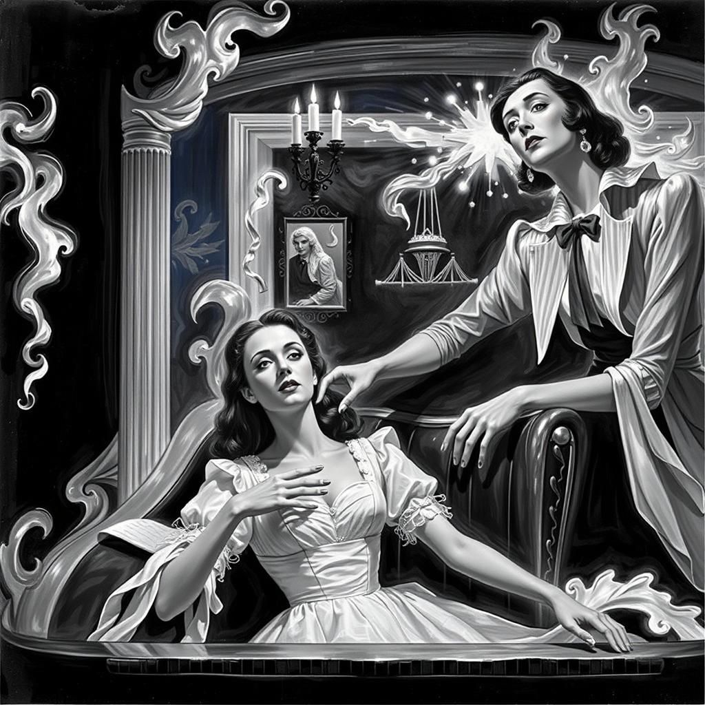 Androgynous Magician Enchants Lovely Woman