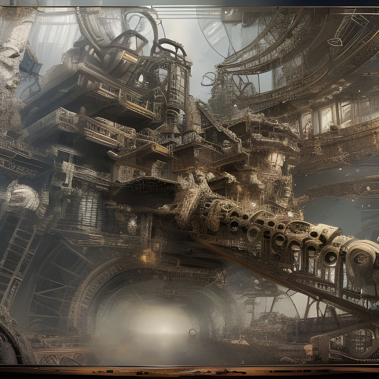 Deconstructing the Machine: Intricate Digital Matte Painting