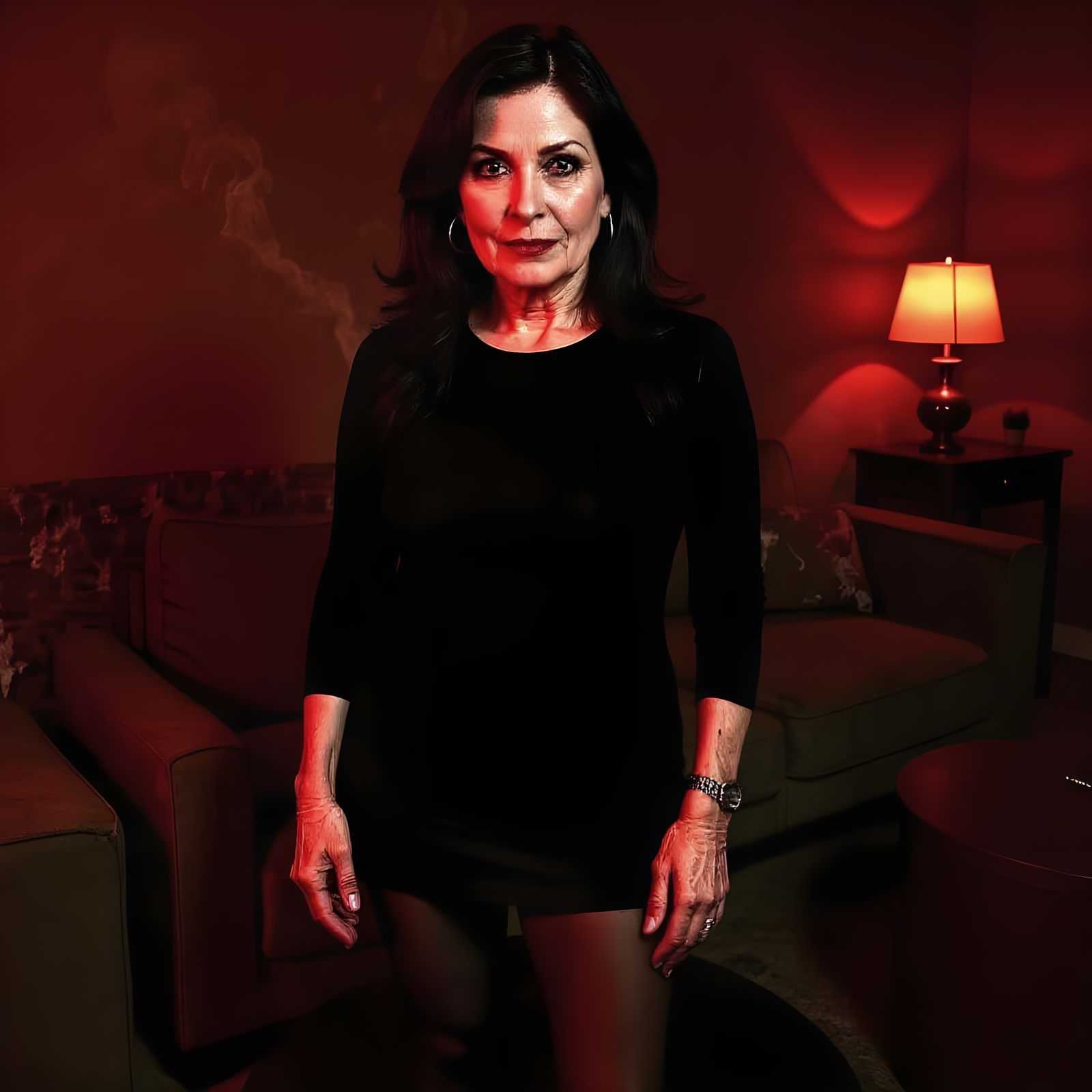 Intelligent Woman in Sheer Tights, Conversational Gaze