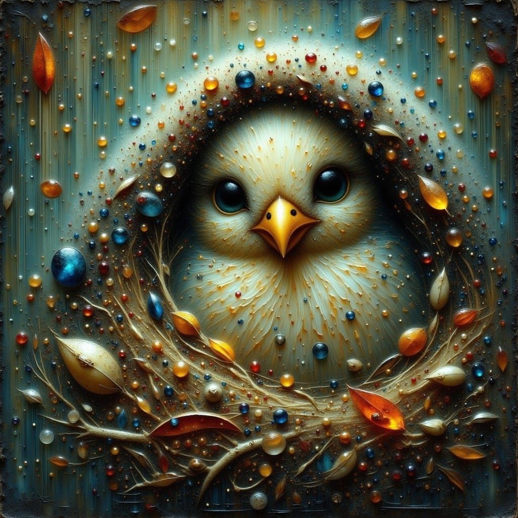 Motherly Love in a Rainy Night Sanctuary