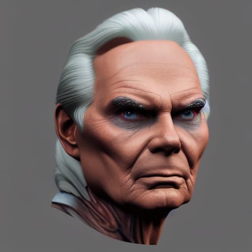 Hyperrealistic Portrait in Biopunk Style