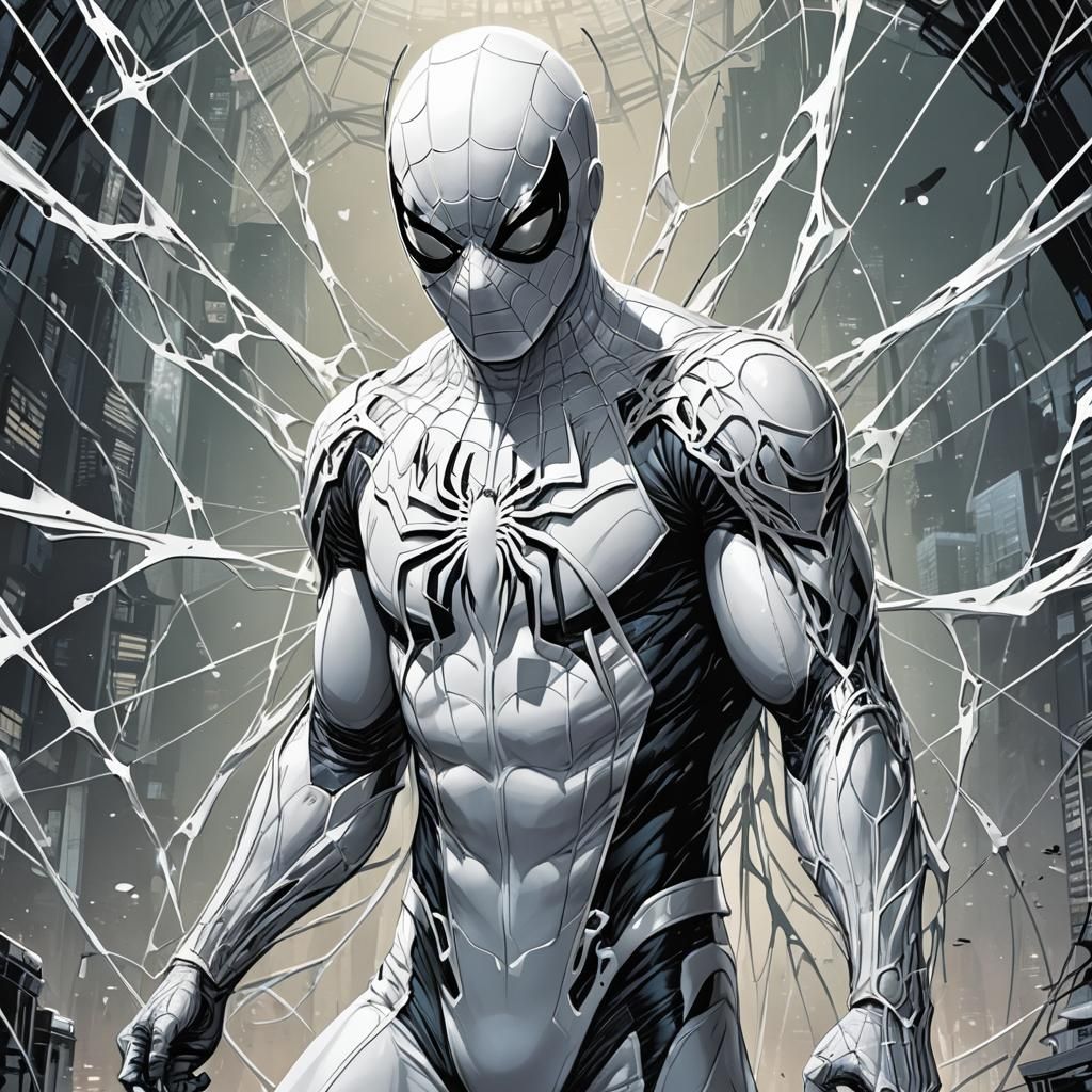 Spider-Themed Hero in Comic Book Style