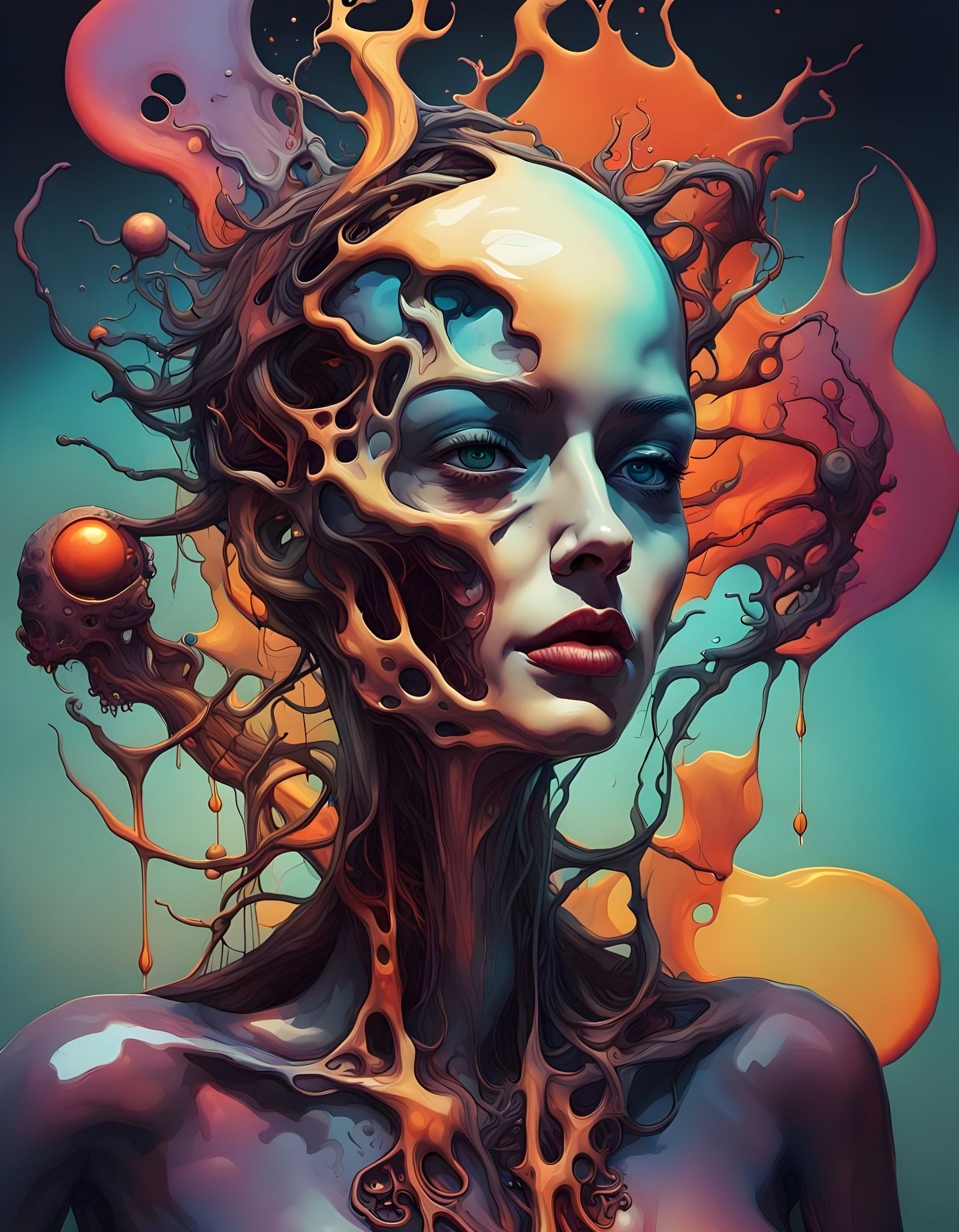 Surreal Paranormal Beings in Modern Digital Art