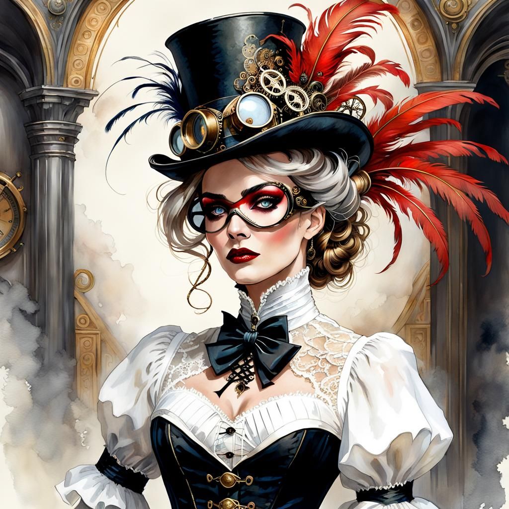 Steampunk  Lady.