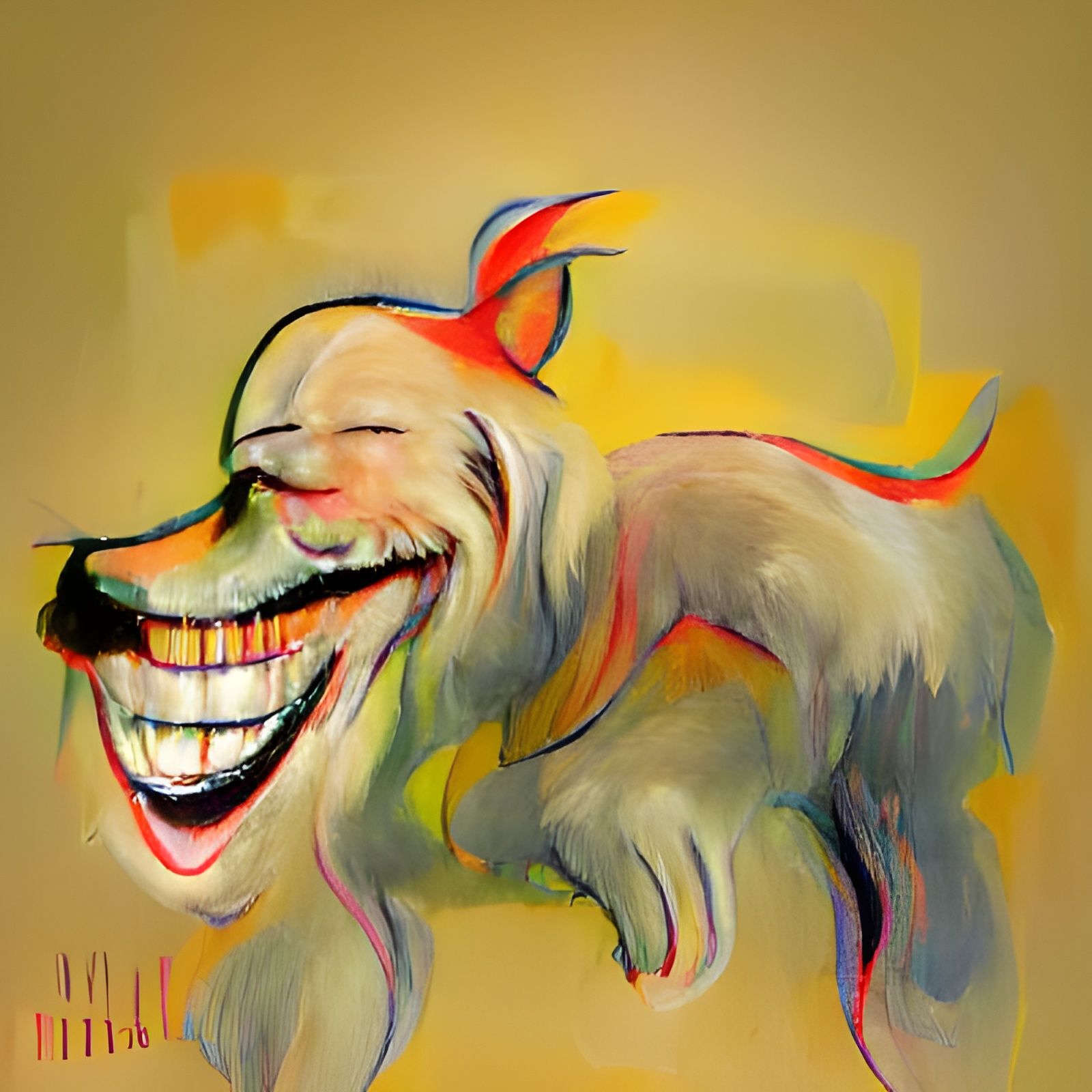 The Laughing Dog: An AI Interpretation