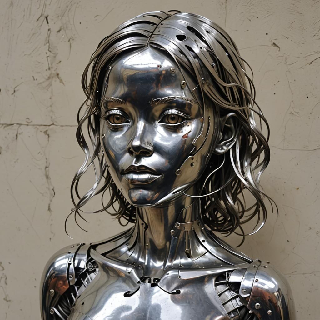 Metal Girl: A Fusion of Humanity and Robotics