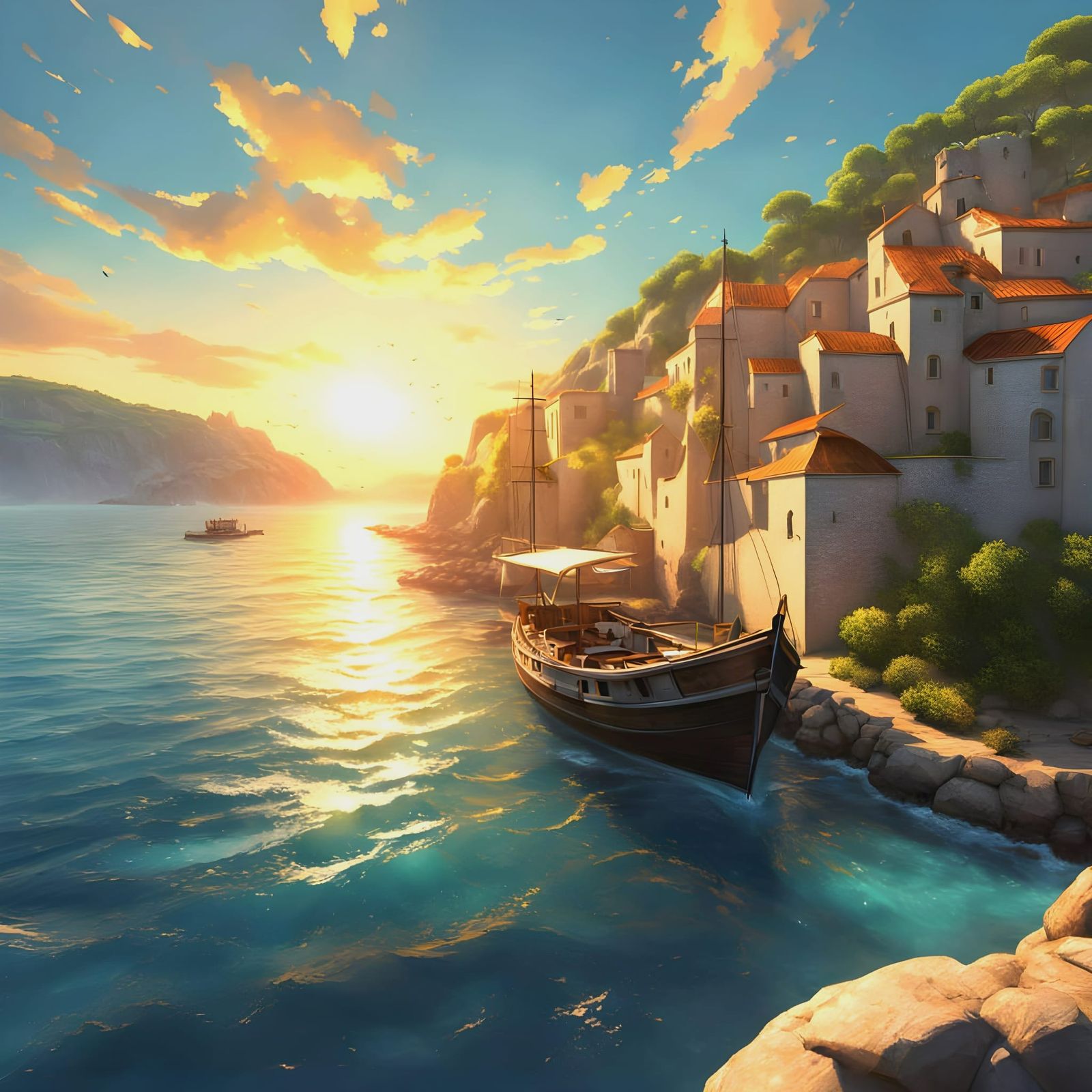 Surreal Dalmatian Coast in Vibrant Colors and Unreal Details